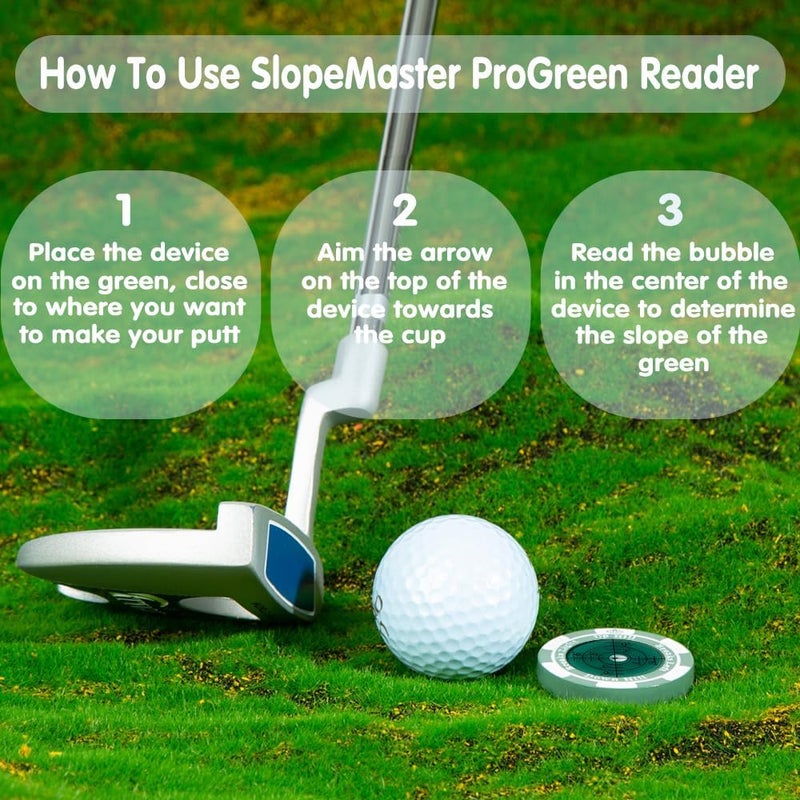 Prodigora SlopeMaster ProGreen Reader - Golf Ball Marker with High Precision Green Reading Aid Golf Accessories for Men Women - Image 4